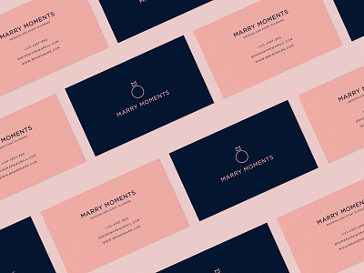 Marry Moments (Business card) brand branding busines card design identity logo logomark minimal