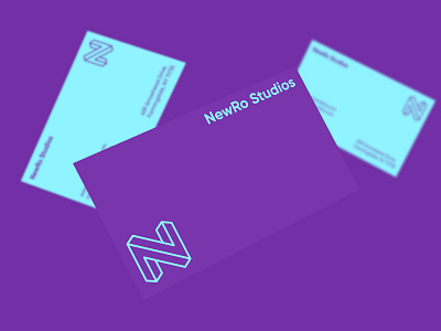 NewRo Studios brand branding busines card design identity logo logomark logotype minimal