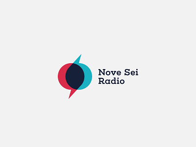 Nove Sei Radio brand branding icon identity logo logomark logotype minimal monogram radio logo