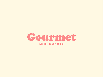 Gourmet mini donuts brand branding donuts logo identity illustration logo logomark minimal monogram