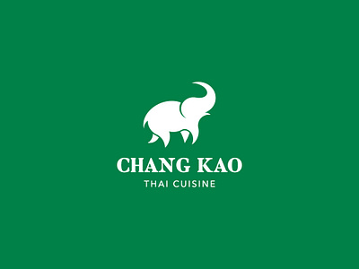 Chang Kao Thai Cuisine brand branding design icon identity logo logomark logotype minimal restaraunt