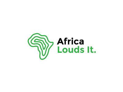 Africa Louds It africa awareness brand branding design icon identity logo logomark minimal typography