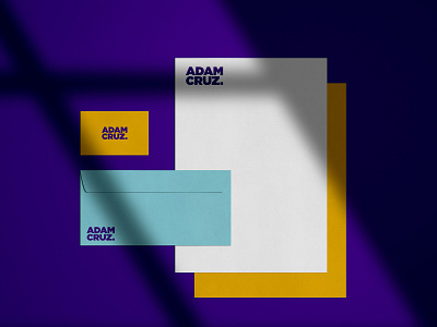Stationery Design for Adam Cruz brand branding business card design identity logo logomark logotype minimal stationery typography