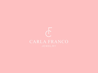 Carla Franco Jewelry brand branding design identity jewelry logo logomark logotype minimal monogram typography