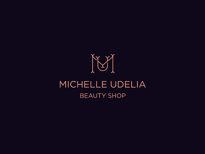 Michelle Udelia brand branding design icon identity line art logo logomark logotype minimal monogram typography