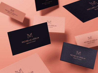 Michelle Udelia brand branding business card design icon identity line art logo logomark logotype minimal monogram typography