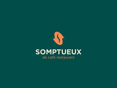 Somptueux de café restaurant brand branding coffee design identity logo logomark logotype minimal monogram typography