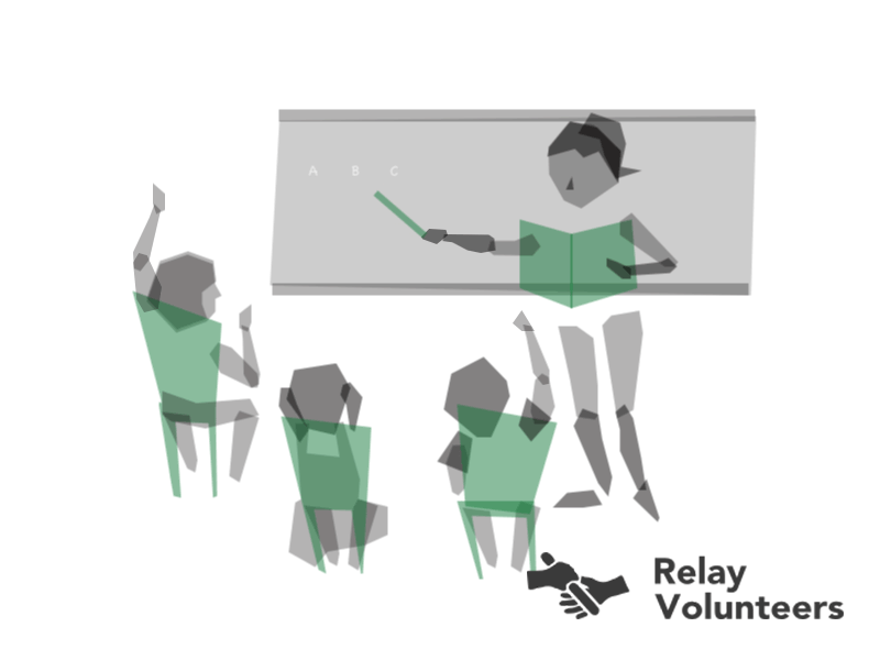 Relay volunteer 1/4 after effects flat fun graphics human illustration ngo noneprofit vector