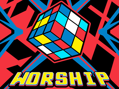 Worship Dr Gm art game illustration jason scuderi lasergun factory rubix vector worship