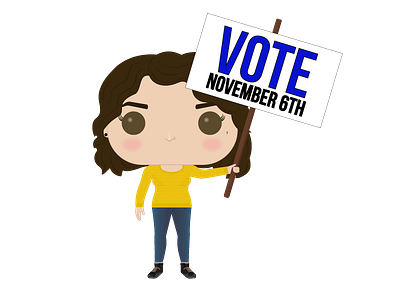 Get your vote on adobe avatar change design illistration illustrator portrait vote