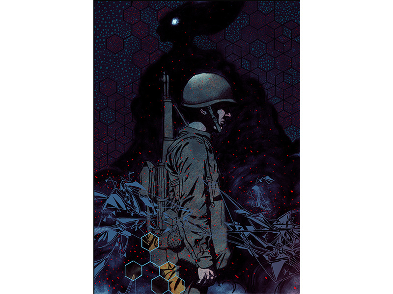 Roswell editorial print book direction art advertising design illustration poster