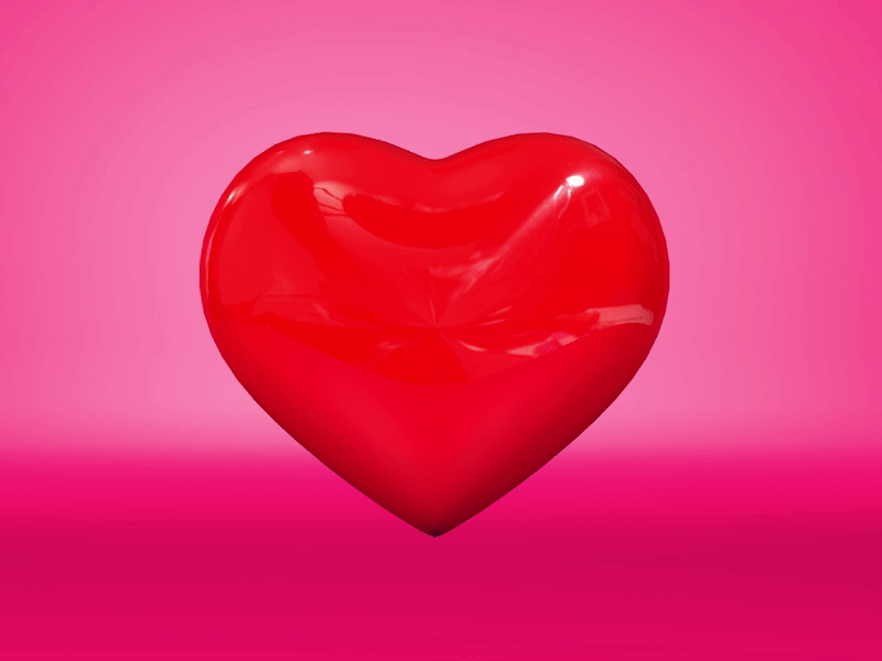 Valentine Jumping Heart 14 february 2021 animation cinema 4d gif heart valentine