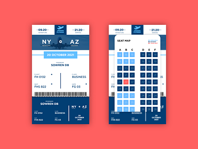 Boarding Pass air ticket boarding pass boardingpass dailyui digital ticketing mobile ticket ui ui ux ux