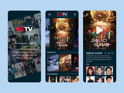 TV App app dailyui kdrama korean mobile tv tv app ui ui design ui ux