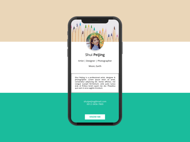 User Profile | Animation after effects animation app app design daily ui dailyui photoshop profile simple animation social ui ui design user user inteface user profile