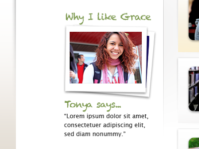 Why I like Grace concept feature photo quote