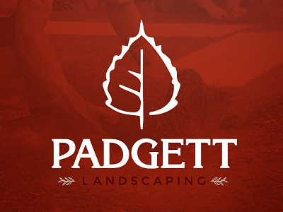 Padgett Landscaping logo branding landscaping logo