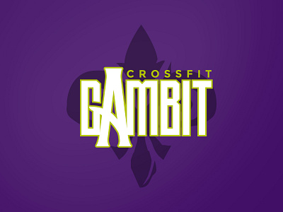Crossfit Gambit logo branding crossfit fleur de lis logo rebranding