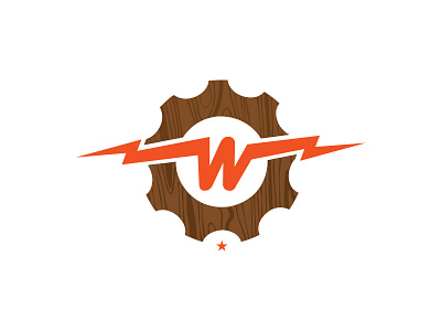 Wheelhouse logo branding lightning bolts logo
