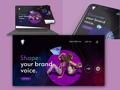 Digital Agency Weanbsite creative digital digitalagency inspiration purple uiux website