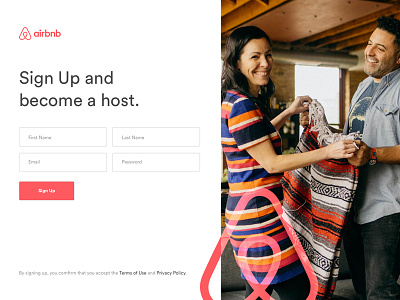 #1 Daily UI Sign Up - Airbnb1 airbnb dailyui signup ui web