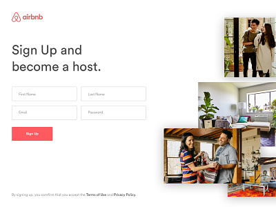 #1 Daily UI Sign Up - Airbnb2 airbnb dailyui design signup ui web