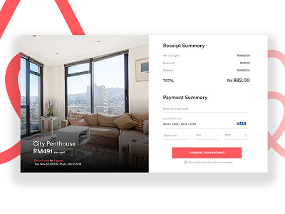 #2 Daily Ui Check Out-Airbnb airbnb checkout dailyui design ui webdesign