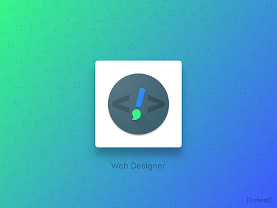 Web Designer [Icon] code designer developer icon iconography logo web