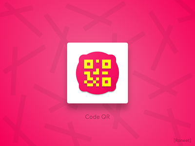 Code QR [Icon] code generator icon iconography logo pink qr