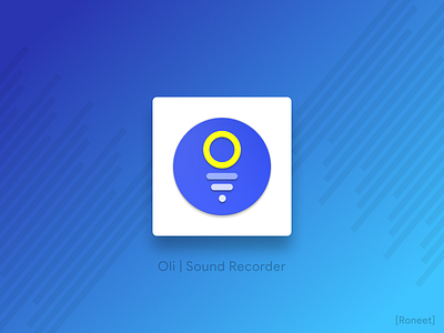 Oli - Sound Recorder alphabet blue code color designer developer icon iconography logo material oli sound web