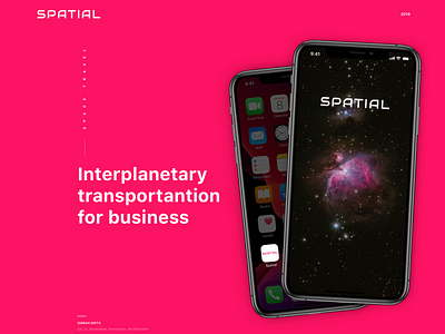 Spatial - Space Travel for Business astronomy business ios material android nasa ride rides space exploration spaceship spacex transportation uber