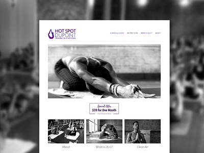 Hot Yoga Website bikram squarespace web designer website yoga yoga design