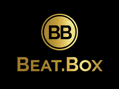 Music Site Logo beats branding gold logo music