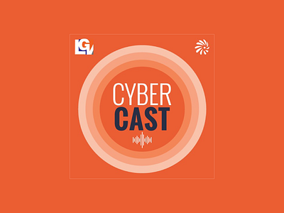 Cybercast Podcast Logo cyber government orange podcast radio