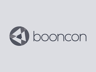 new booncon logo arrows diamond facet logo triangles
