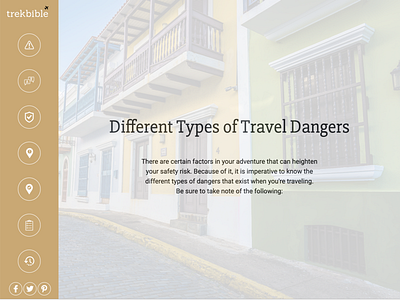 A Guide to International Travel Safety interactive ui ux