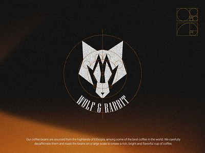 wolf & rabbit logo identity brand branding design identity illustration logo minimal