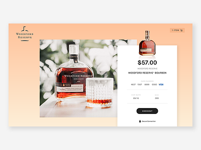 Whiskey Checkout Form checkout form credit card design web whiskey