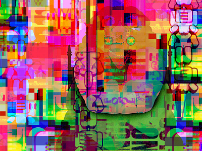 Murmermaid bigboldcolor collage dreams dribbble glitchart graphicdesign identity illustration imaginarymountain kanji letters magic metaphysics multicolor multiverse optical illusion symbols typography