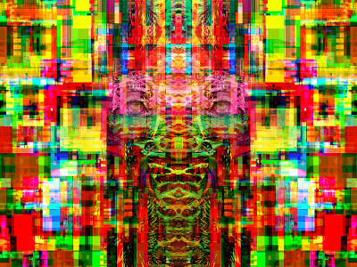 A Slur of Surf Between the Teeth big bold colors collage color dreams dribbble geometric glitchart graphic design identity illusion illustration kanji letters magic metaphysics multiverse reality symbols transformation typography