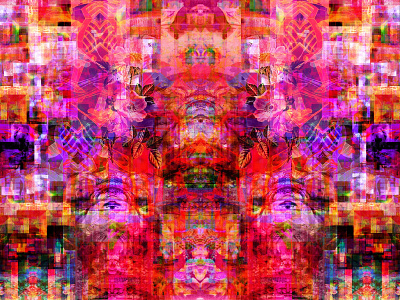 An Expanded Means of Utterance big bold colors collage color dreams dribbble geometric glitchart graphic design identity illusion illustration kanji letters magic metaphysics multiverse reality symbols transformation typography