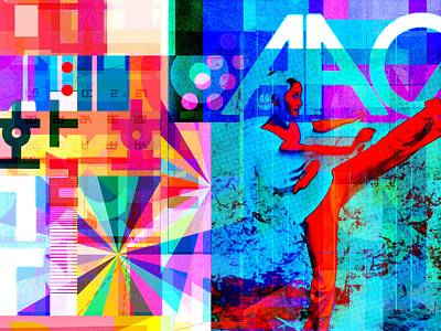 Signs Give Us Signs (or, The Chorus Continues) abstract collage color east geometric illustration kung fu kunst letters modern movement numbers pattern prism shape typography west yantra