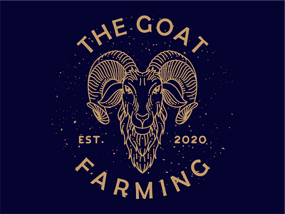 goat farming logo animal design farmer farming goat goat logo goats ilustractor lineart logo retro tshirt vector vintage