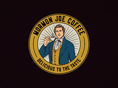 Mormon Joe Coffee Logo branding design graphic design illustration ilustractor logo tshirt vector vintage