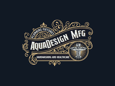 Aqua Design vintage Logo design graphic design illustration ilustractor logo tshirt vector vintage