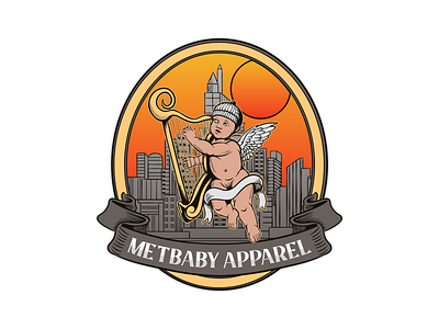 Logo For Metbaby Apparel branding design graphic design illustration ilustractor logo tshirt vector vintage