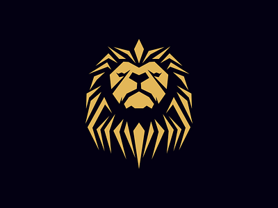 lion design geometric lion logo