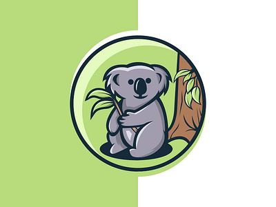 koala caracter design koala logo