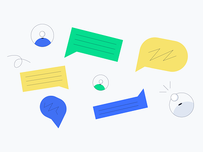 Lisk - Users and chats branding chat identity illustration illustrator