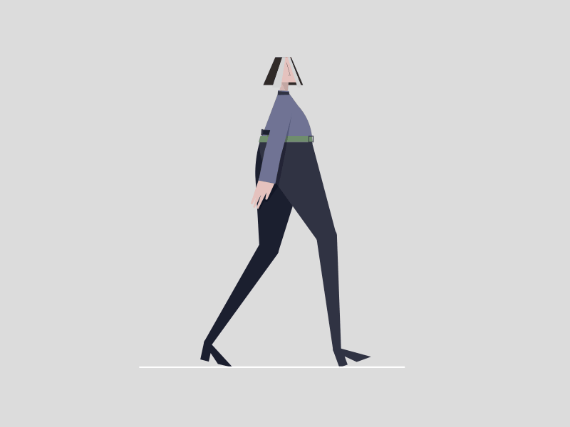 Space girl walk cycle by Xana Ramos on Dribbble